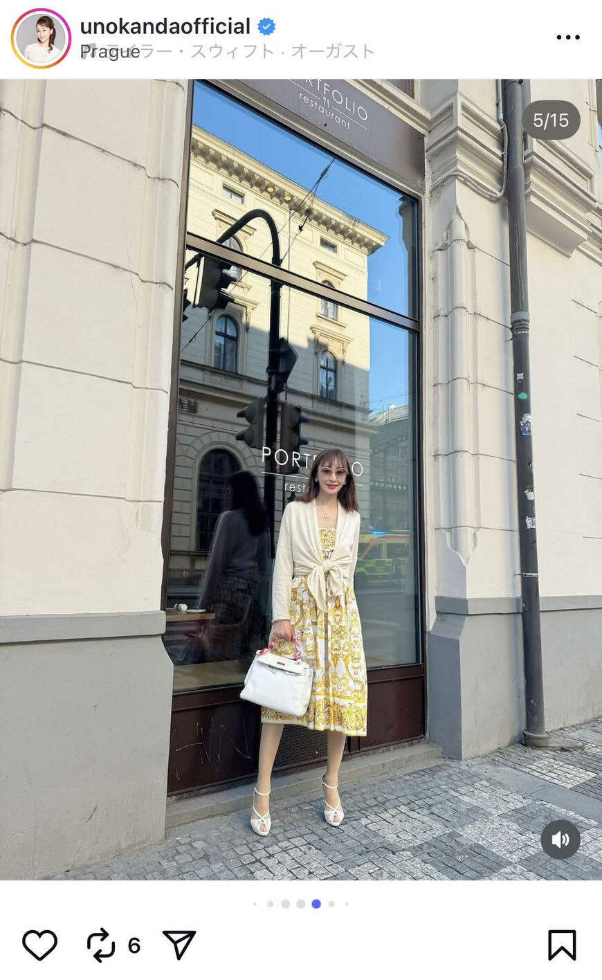 出所：神田うののInstagram（＠unokandaofficial）参照日：2025年8月8日