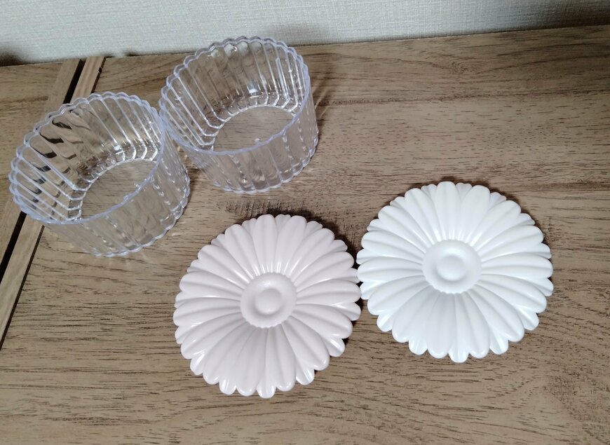 筆者撮影（セリア、インテリアポット ガーベラ）