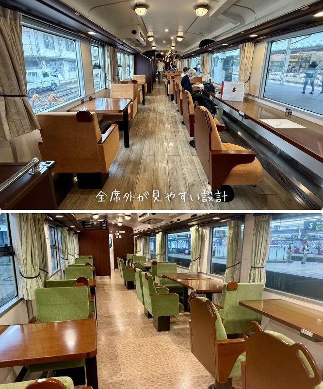 落ち着いた雰囲気の車内
