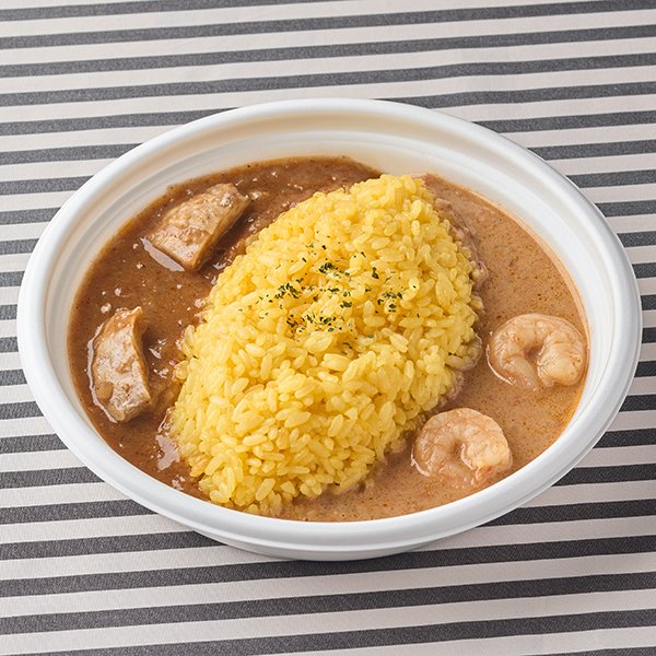 2種のスパイスカレー（チキンビンダルー&海老）