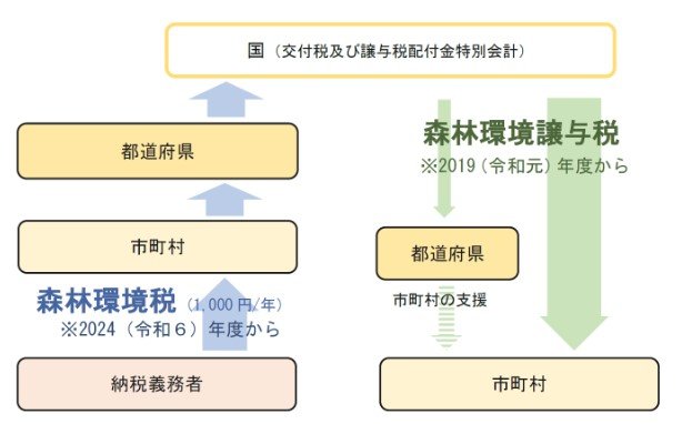 森林環境税と森林環境譲与税