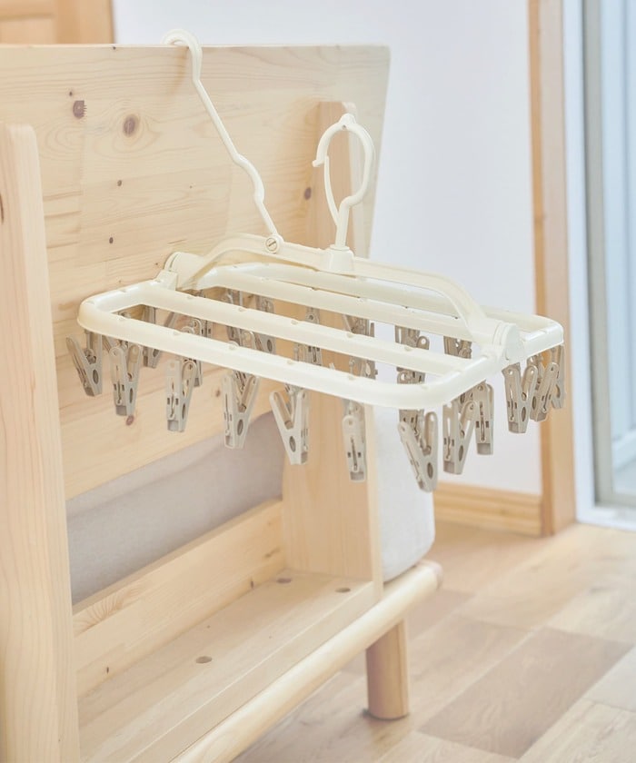 スペースがない時でもサッと干せて便利