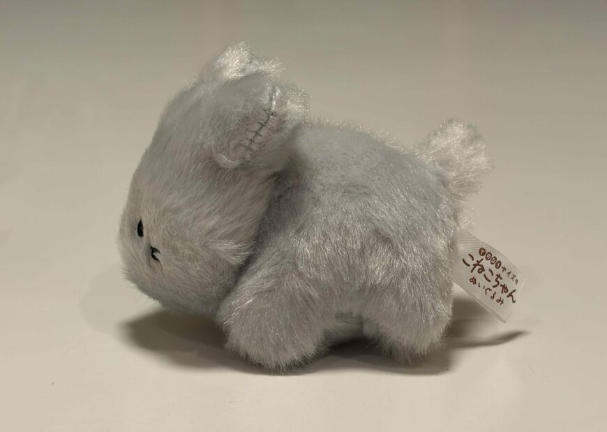 筆者撮影（株式会社ピーナッツ・クラブ、てのひらサイズのこねこちゃん ぬいぐるみ）