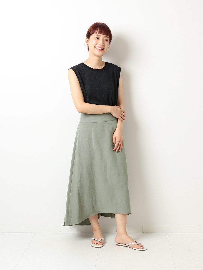 Spick and Span - Ry/Li バックラップフレアースカート ￥10,780