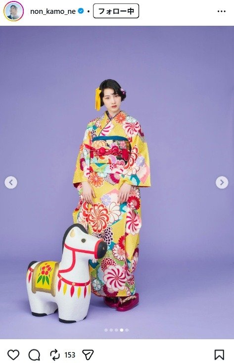 出所：のんのInstagram（＠non_kamo_ne） 参照日：2026年1月8日