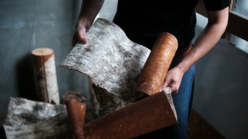 出所：DEAN＆DELUCA公式　天然染めショッピングバッグ白樺