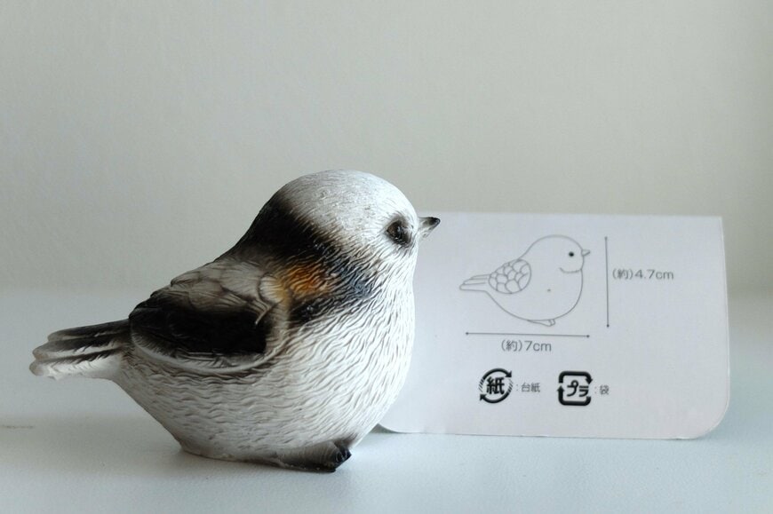 筆者撮影（セリア、ミニチュアオブジェ小鳥シマエナガ）