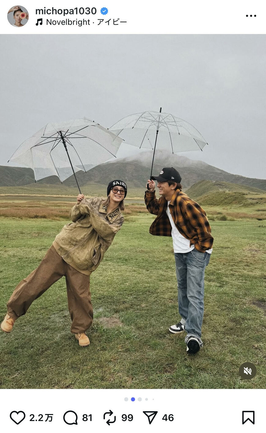 出所：みちょぱ(池田美優)のInstagram（＠michopa1030）参照日2025年10月23日