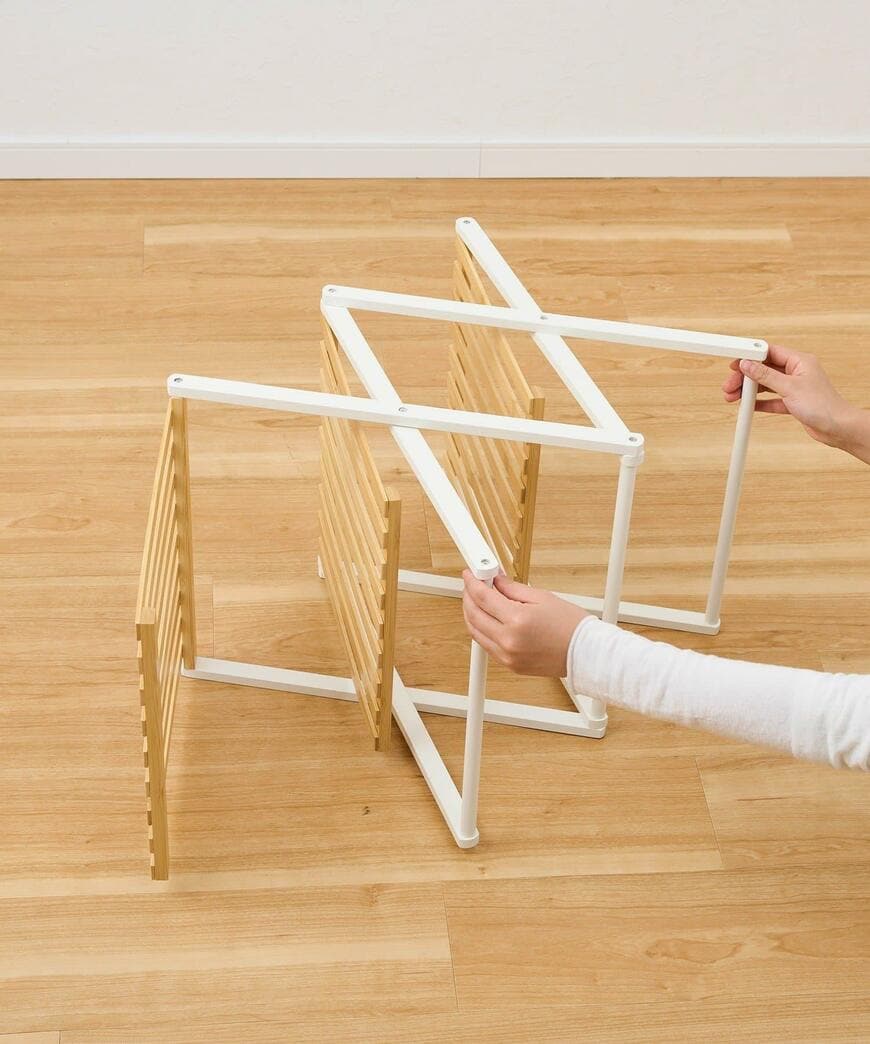 3COINS、折りたたみ式3段ラックの画像