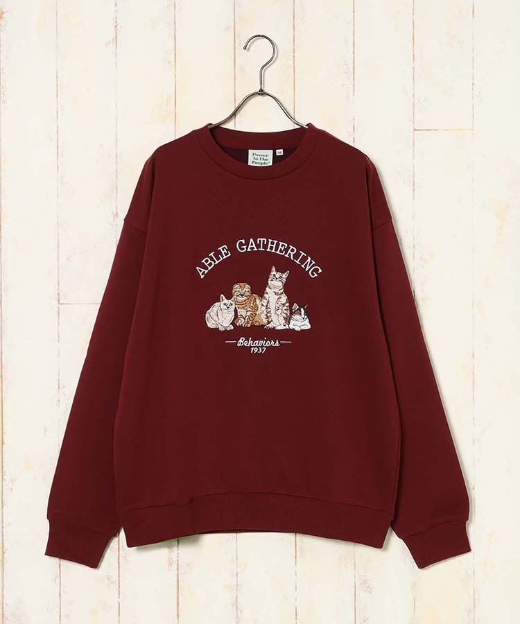 ブルーブルーエ公式 アニマル刺繍スウェット