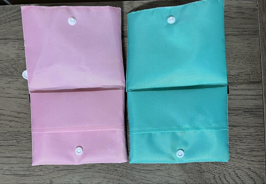 セリア、ポケットポーチ ティッシュケース付き シマエナガ