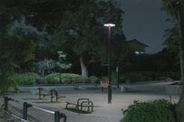 夕方に愛犬と光るリードで散歩したら…「イタズラした時の記憶を吸い取られる様子」に思わず笑ってしまう