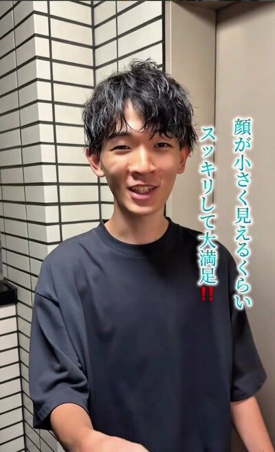 お任せで、扱いやすくすっきりと整えられたスタイル
