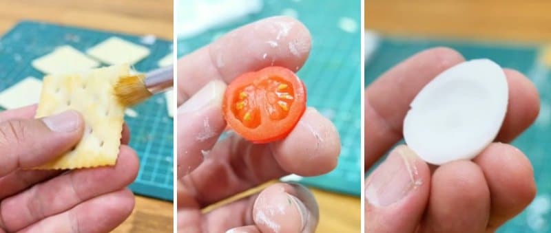 「いい！作りたーい」クラッカーや野菜の〈食品サンプル〉→可愛くて華やか〈クリスマスリース飾り〉に大変身！