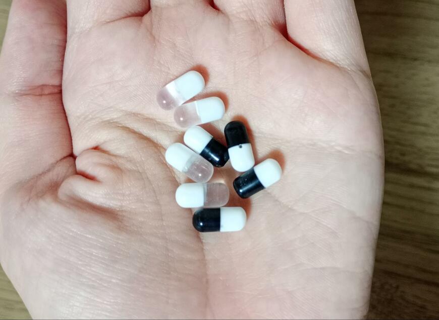 筆者撮影（セリア、3959 ぬい用 おくすり 8P）