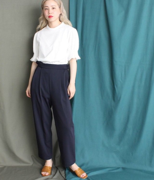 caph troupe - ドライギャバサイドねじり8分丈テーパードパンツ ¥14,904（税込）