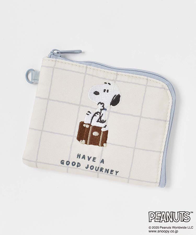 出所：ブルーエブルーエ公式 スヌーピーjourneyスリムマルチウォレット