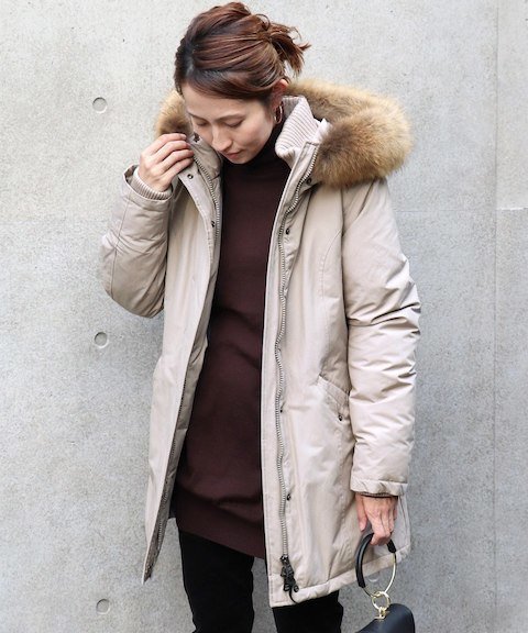 HOX - ミドルニットフードダウン ¥51,840（税込）