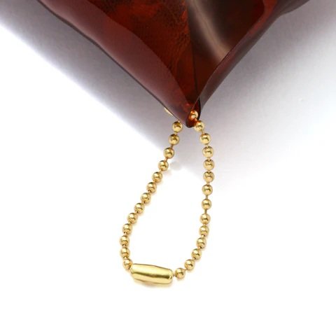 フランフラン公式　チュールバッグ イエロー×ブラウンの画像