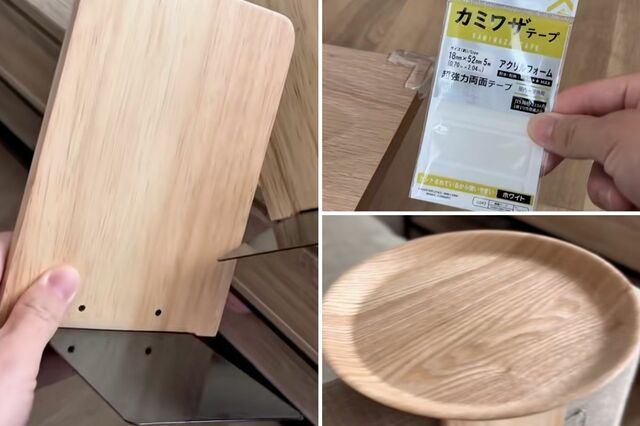 【100均DIY】ダイソーのブックスタンドやトレイでおしゃれな「ソファテーブル」が作れる！