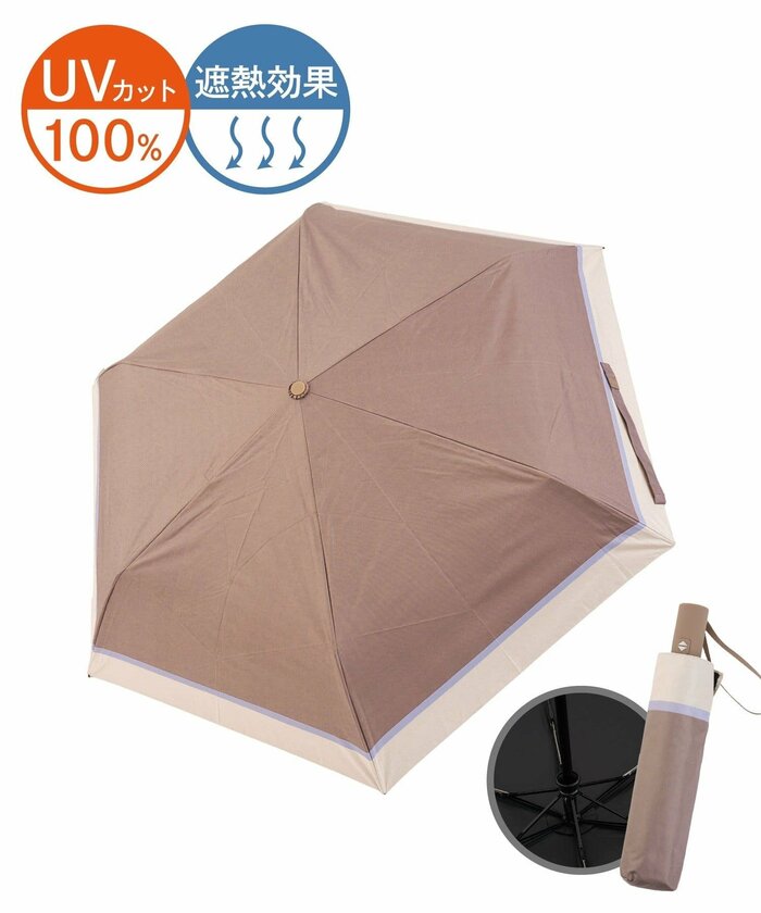 「晴雨兼用自動開閉折傘バイカラー（1320円）」