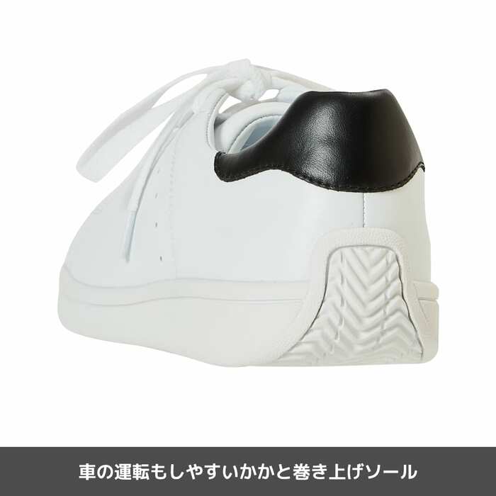 かかと巻き上げソールを採用しているので、足が動かしやすく、ドライビングシューズとしてもおすすめ
