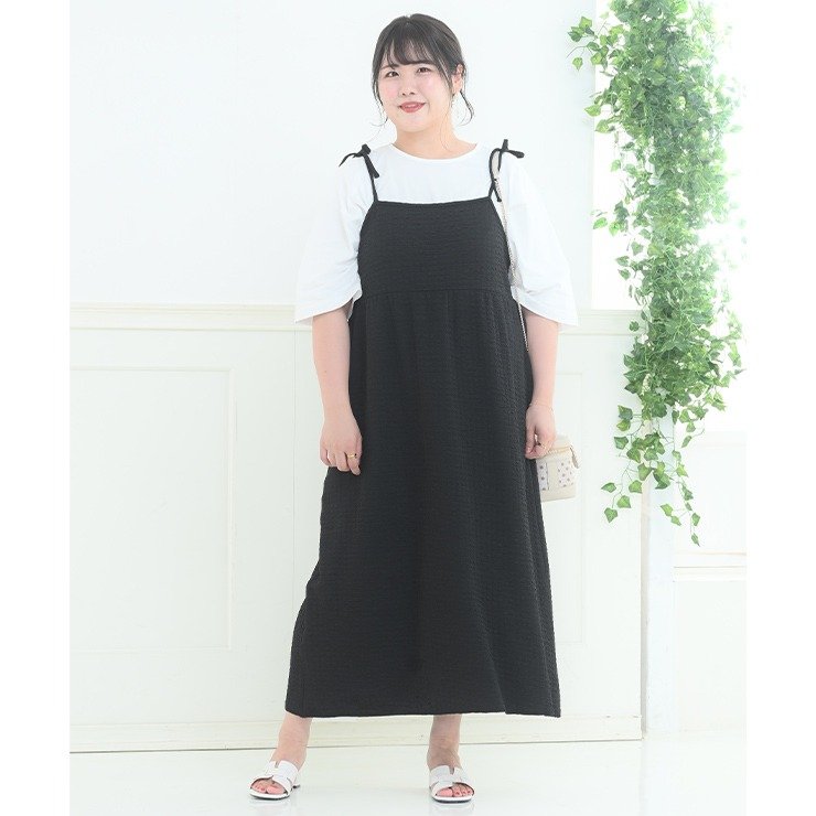 出所：しまむら公式オンラインストア レディース　肩リボンキャミソールワンピース（KOMACHI) 