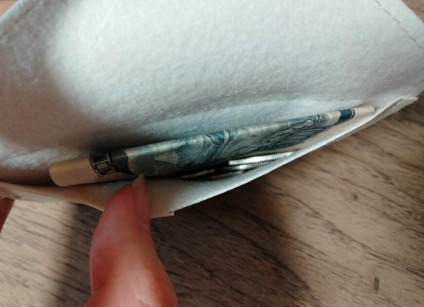 筆者撮影（セリア、パスケース）