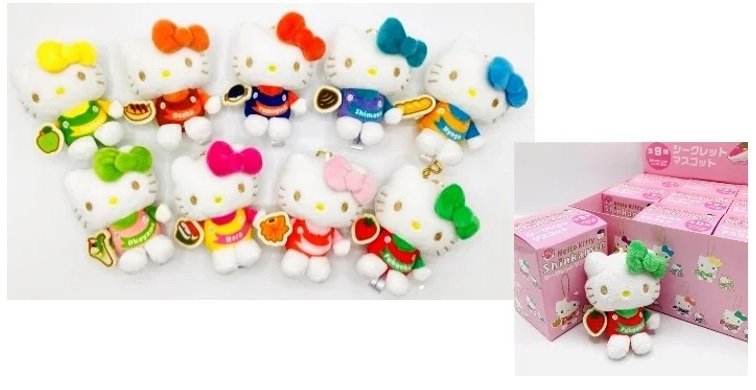 出所：西日本旅客鉄道株式会社　ハローキティ新幹線 地域 ハローキティ シークレット マスコット（全9種類）