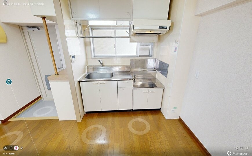 【都営住宅】「昭和40年代建設2DK」の都営住宅内部を公開「360度内見」で超リアル！寸法までわかります
