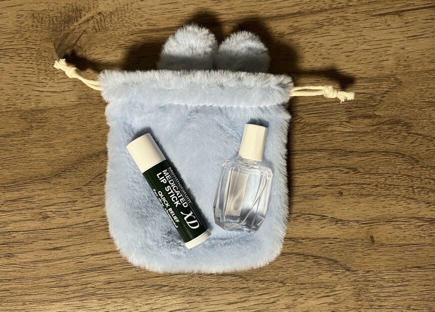 セリア、ラビット巾着袋 巾着ポーチ ナチュラルカラー