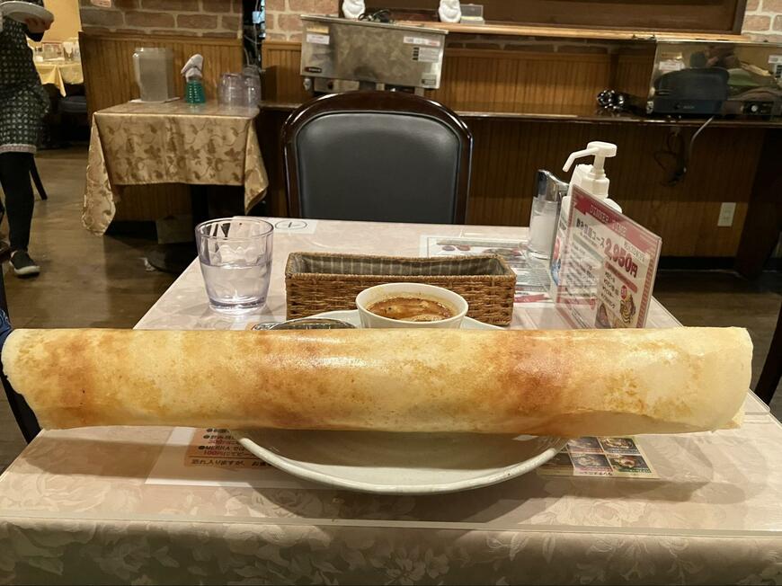 インド料理のドーサ