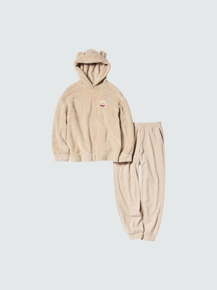 ユニクロ公式　mofusand ファーリーフリースセット