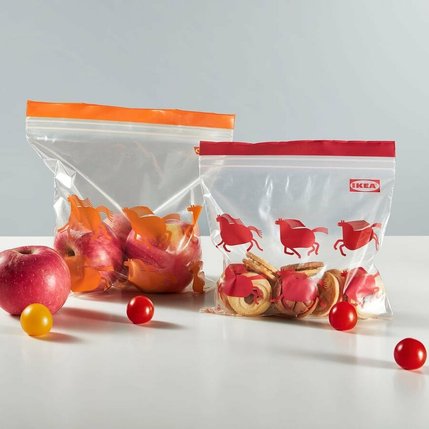 出所：IKEA公式　ISTAD イースタード　フリーザーバッグ　ウマ