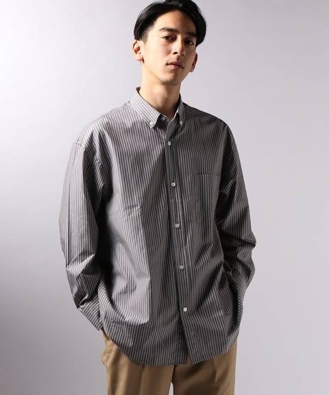 EDIFICE LA BOUCLE - ストライプワイドオーバーシャツ ¥14,040（税込）