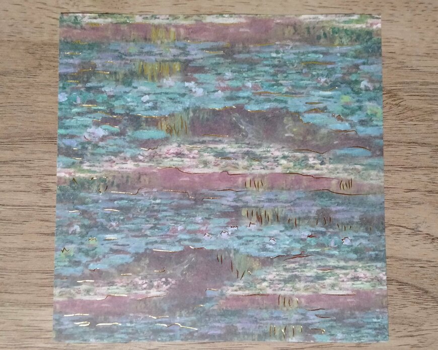 筆者撮影（セリア、デザインペーパー モネ）