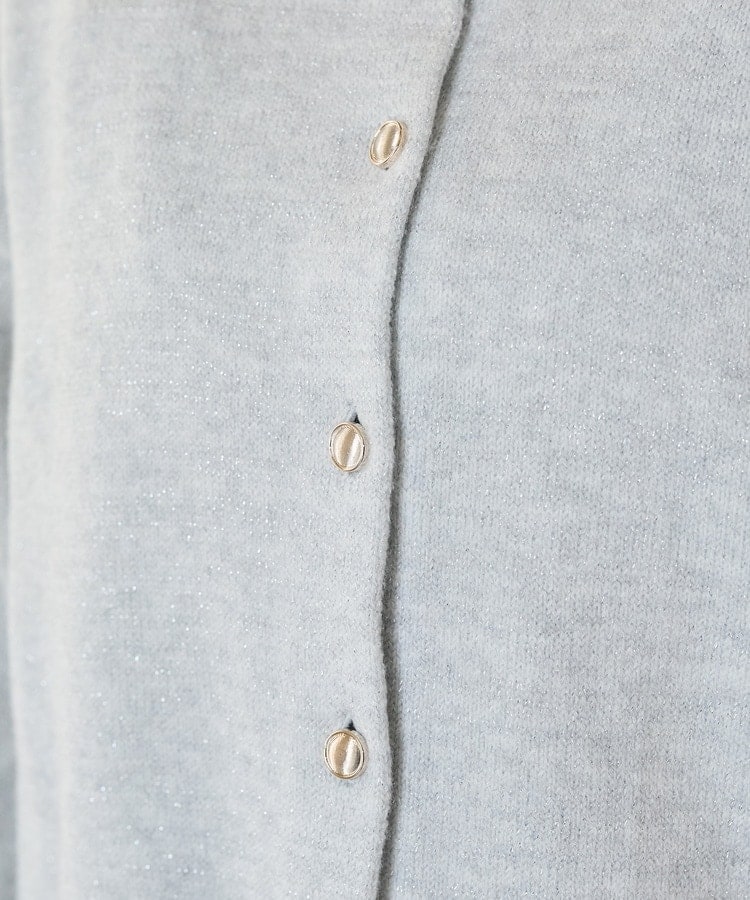 ハニーズ公式　ラメクルーカーディガンの画像