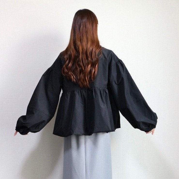 しまむら公式　レディース　ダブルジップバルーンジャケット（pen）