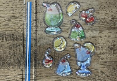 セリア、ウォーターシール スパンコール入り メルティ―クリームソーダ商品画像