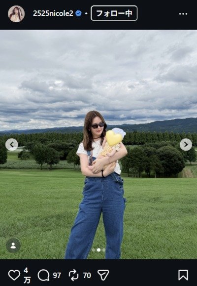 藤田ニコルのInstagram投稿