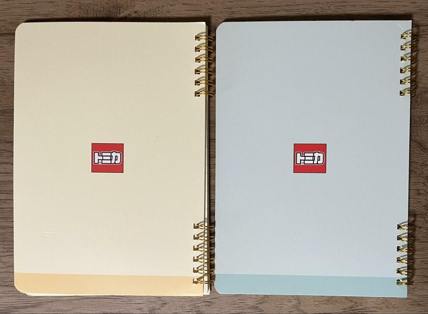 筆者撮影（セリア、トミカA5リングノートA罫 40枚）