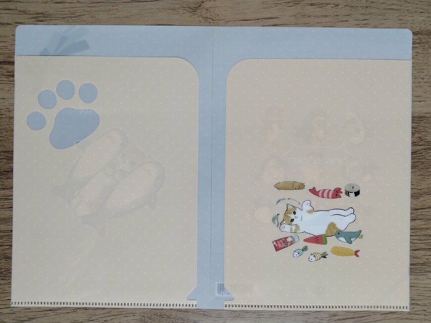 筆者撮影（セリア、mofusand A5 見開きファイル）