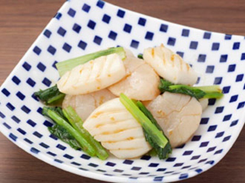 画像出所：農林水産省「帆立とイカと小松菜の昆布茶和え」