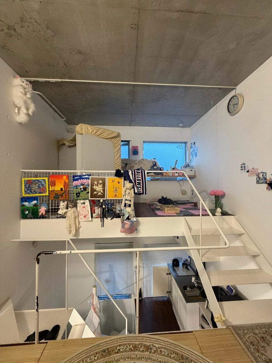 3.5畳の部屋があちこちに