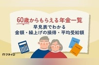 60歳からもらえる年金は？早見表でわかる金額・繰上げの損得・平均受給額【2026年版】