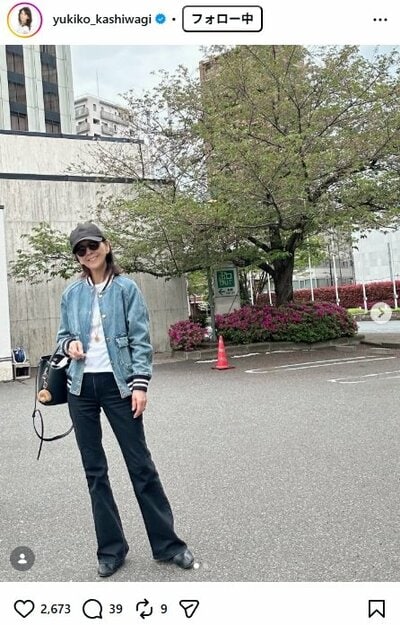 柏木由紀子のInstagram投稿