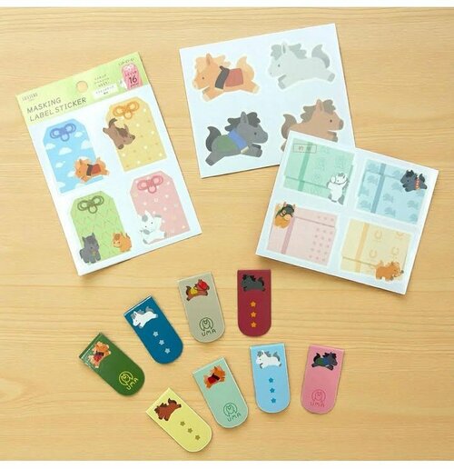 マグネットしおり　4P 馬