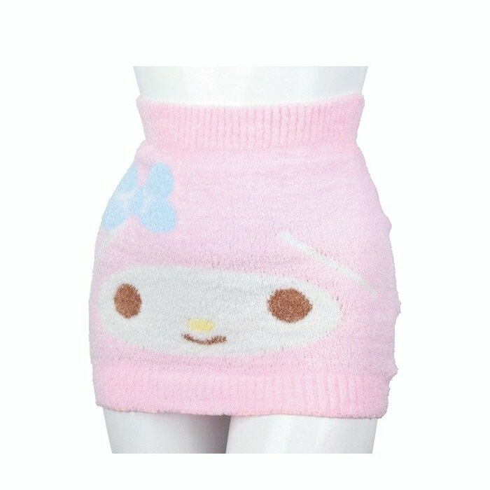 ピンクの生地にマイメロディの顔が大きくデザイン