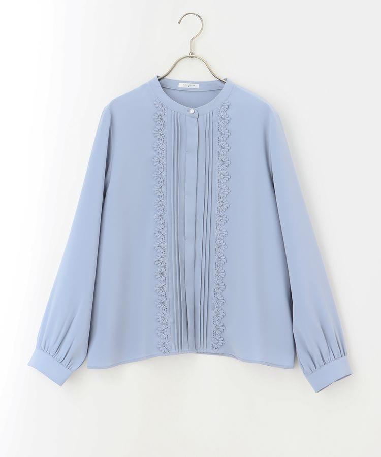 出所：ハニーズ公式通販 ピンタックレースブラウス