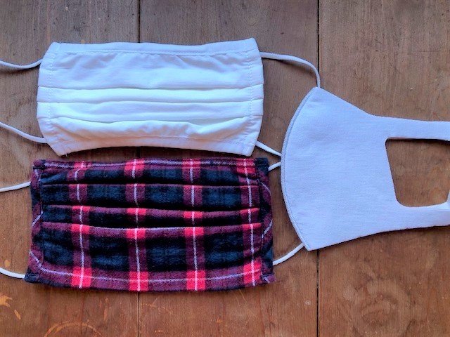 無印良品の3種のマスク（筆者撮影）